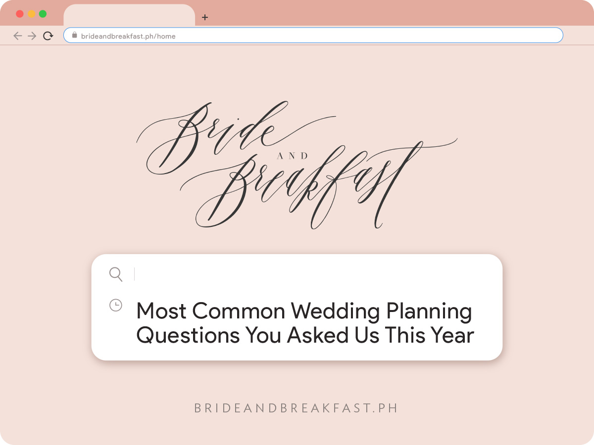 10 Most Common Wedding Planning Questions You Asked Us This Year