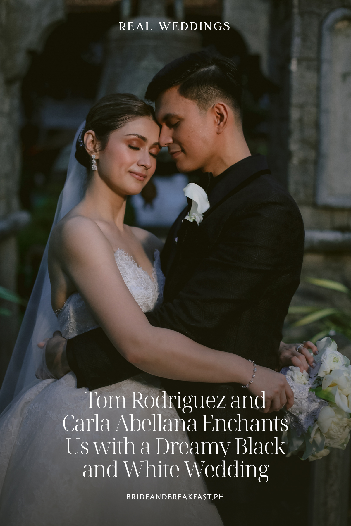 Tom Rodriguez and Carla Abellana Enchants Us with a Dreamy Black and White Wedding