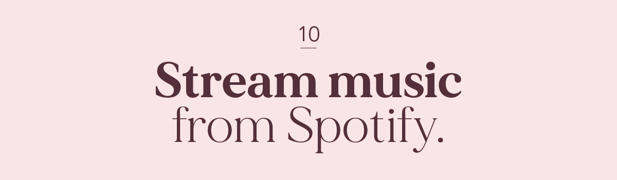(Header) Stream music from Spotify.