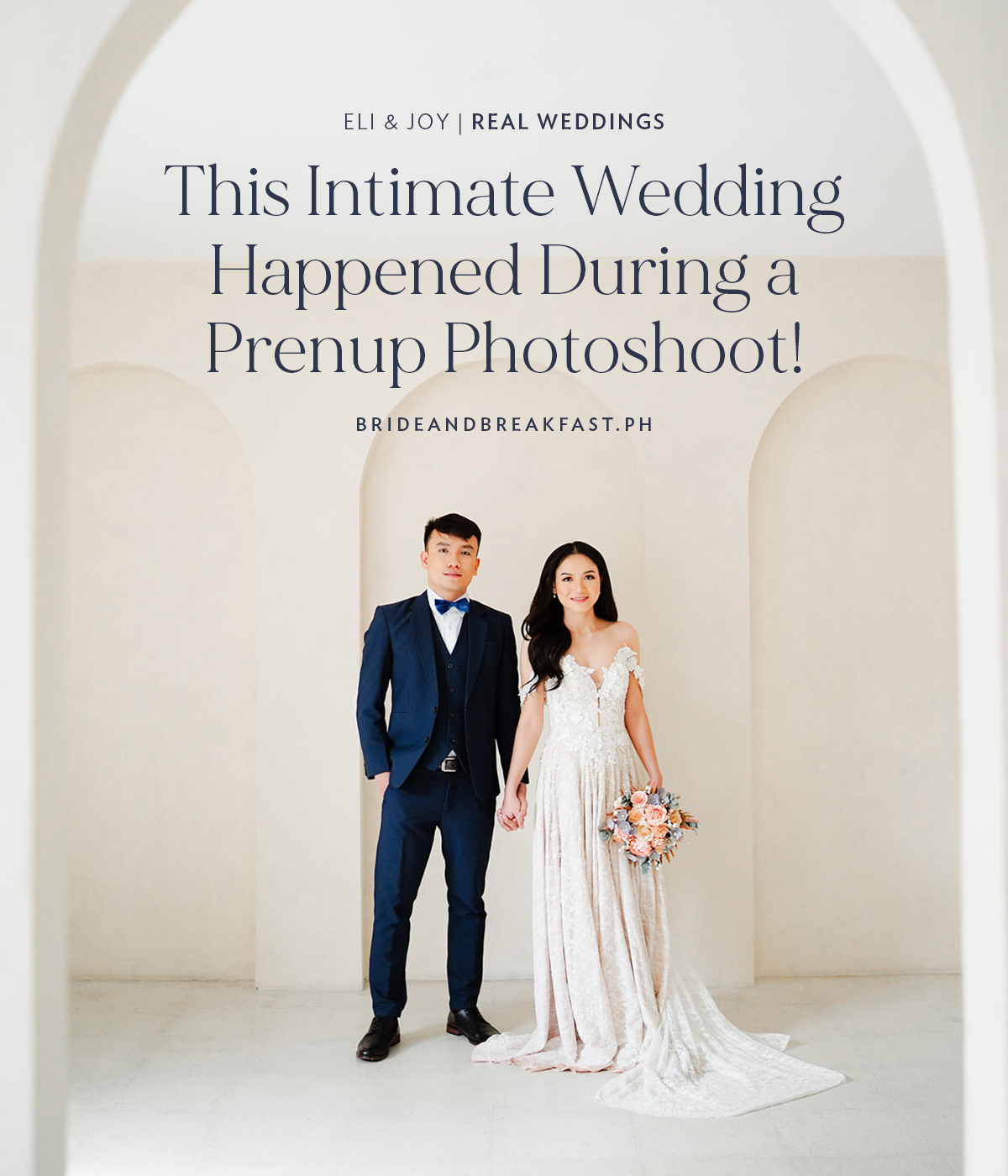 This Intimate Wedding Happened During a Prenup Photoshoot!