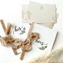 vow booklets & note cards