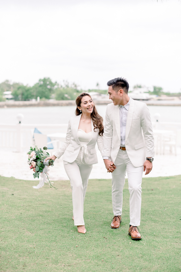 wedding white suit