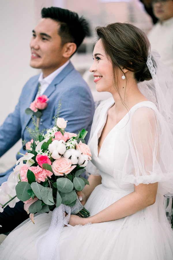 Couple In Matching White Suits | Philippines Wedding Blog