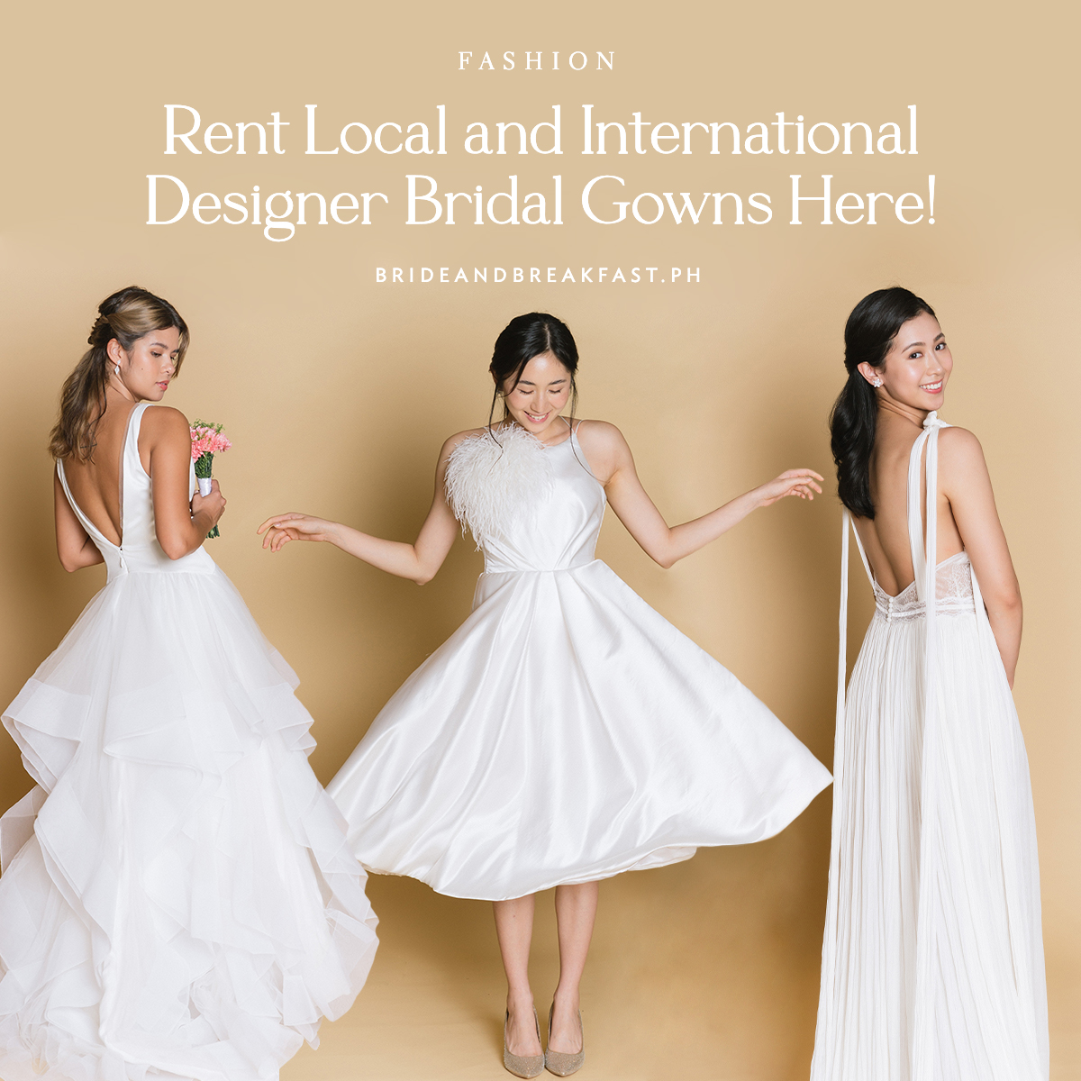 Rent Local and International Designer Bridal Gowns Here!