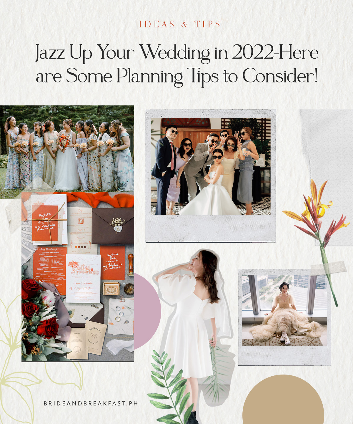 Jazz up your wedding in 2022: Here are some planning tips to consider!