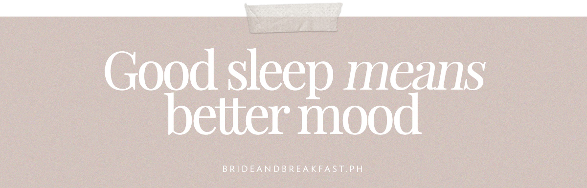 (Header) Good sleep means better mood
