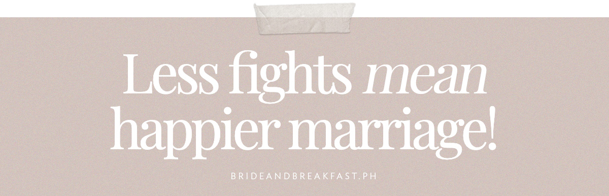 (Header) Less fights mean happier marriage!