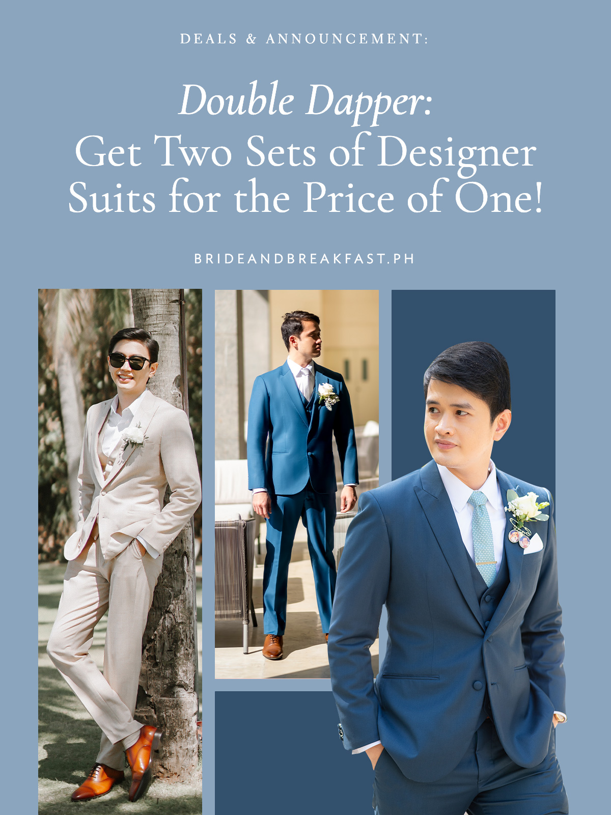 Double Dapper: Get Two Sets of Designer Suits for the Price of One!