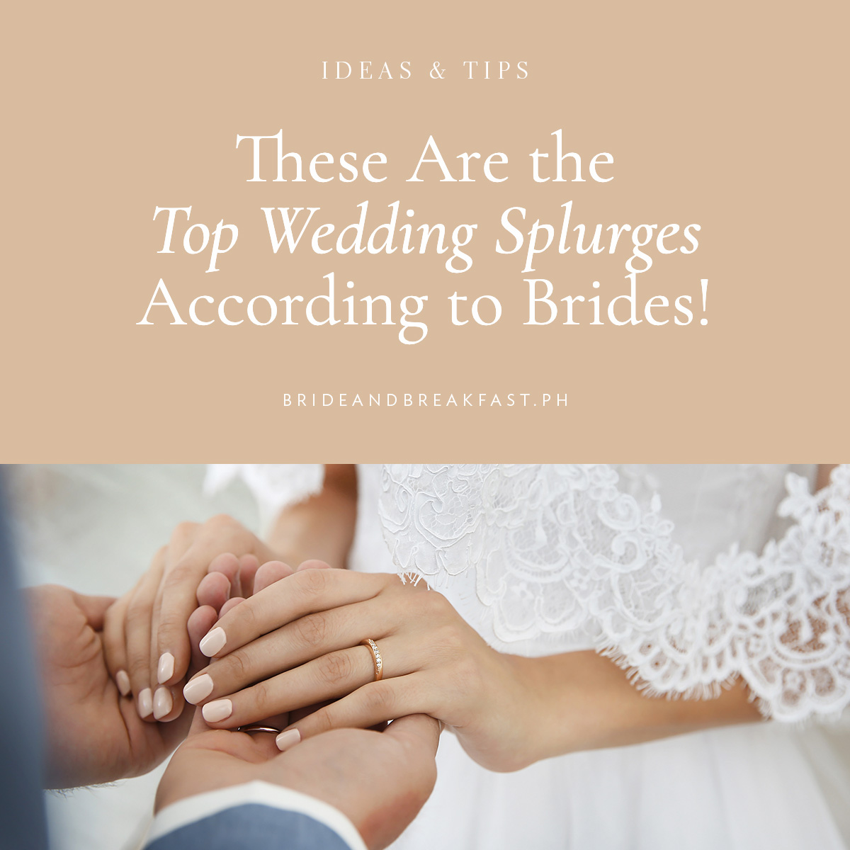 These Are the Top Wedding Splurges According to Brides!