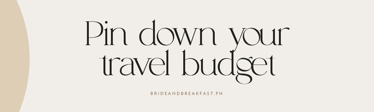 Pin down your travel budget
