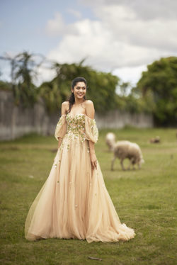 Sampaguita Embroidered Tulle Gown
