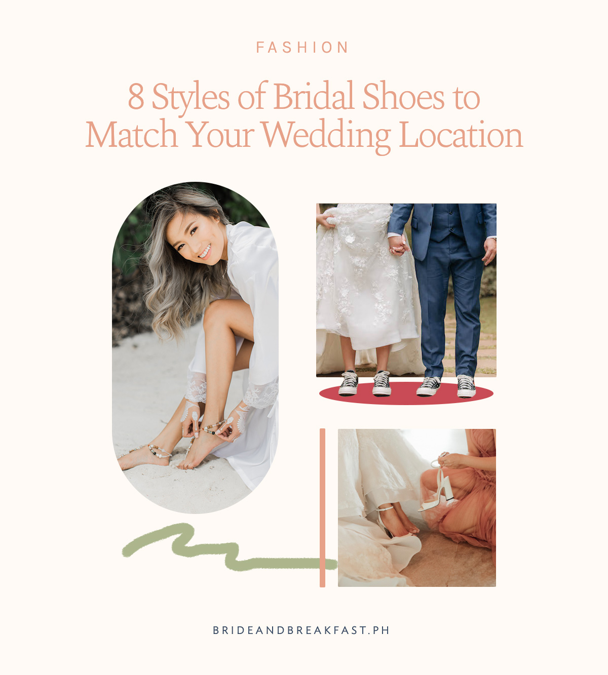 8 Styles of Bridal Shoes to Match Your Wedding Location