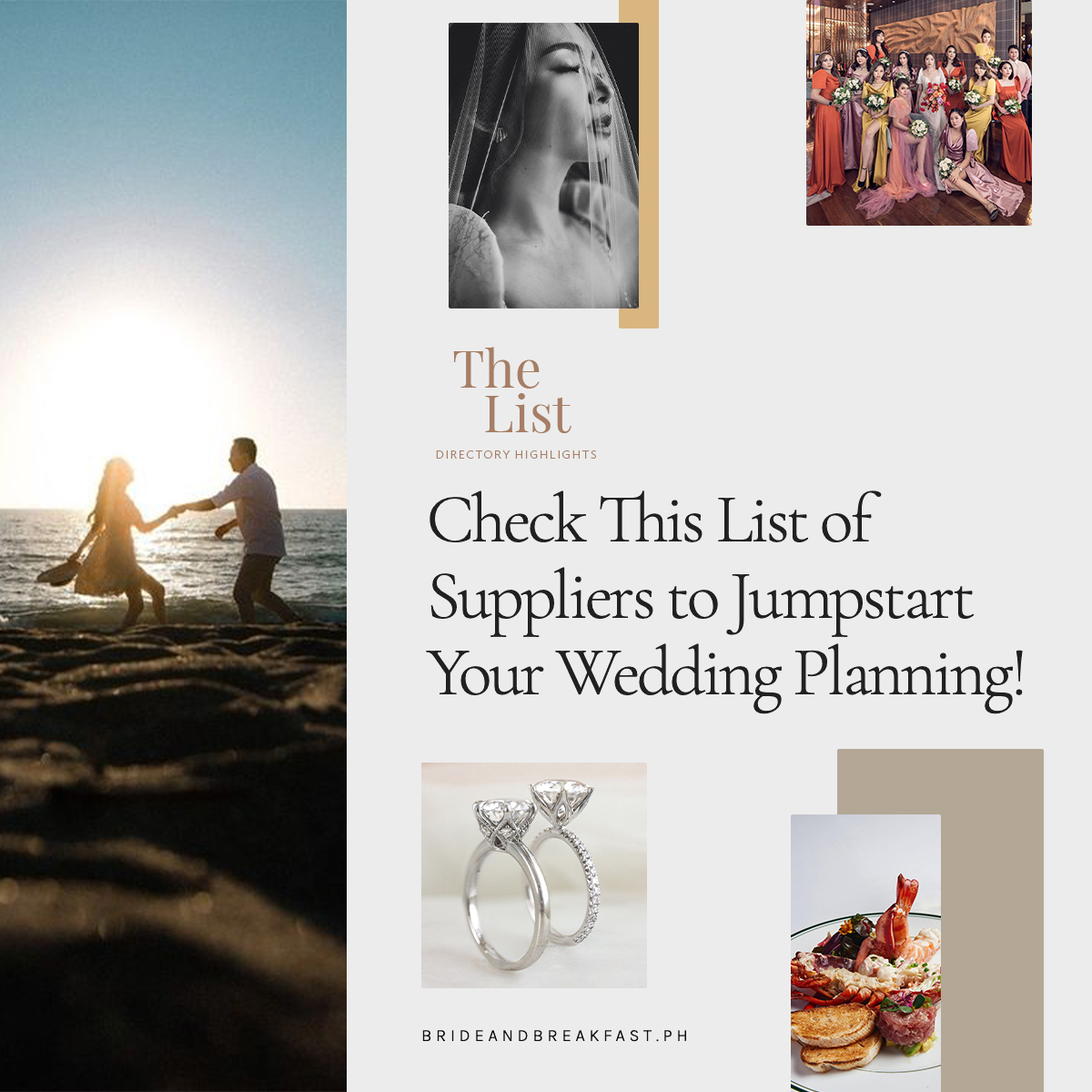 Check This List of Suppliers to Jumpstart Your Wedding Planning!