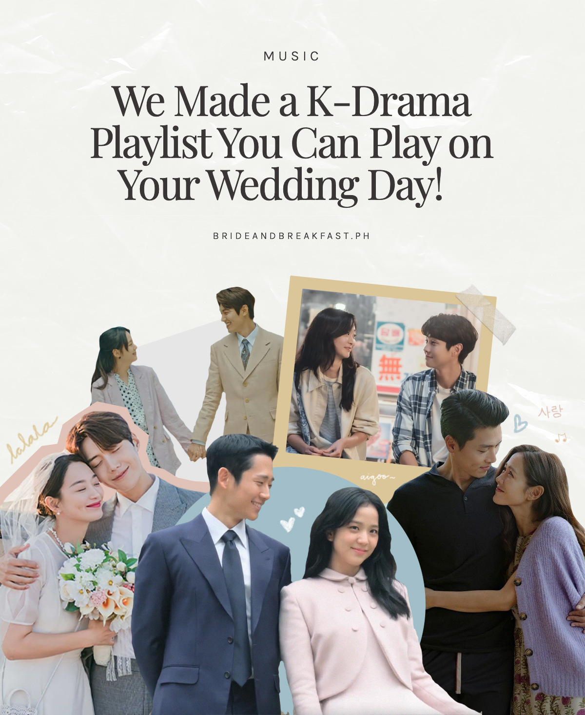 We Made a K-Drama Playlist You Can Play on Your Wedding Day!