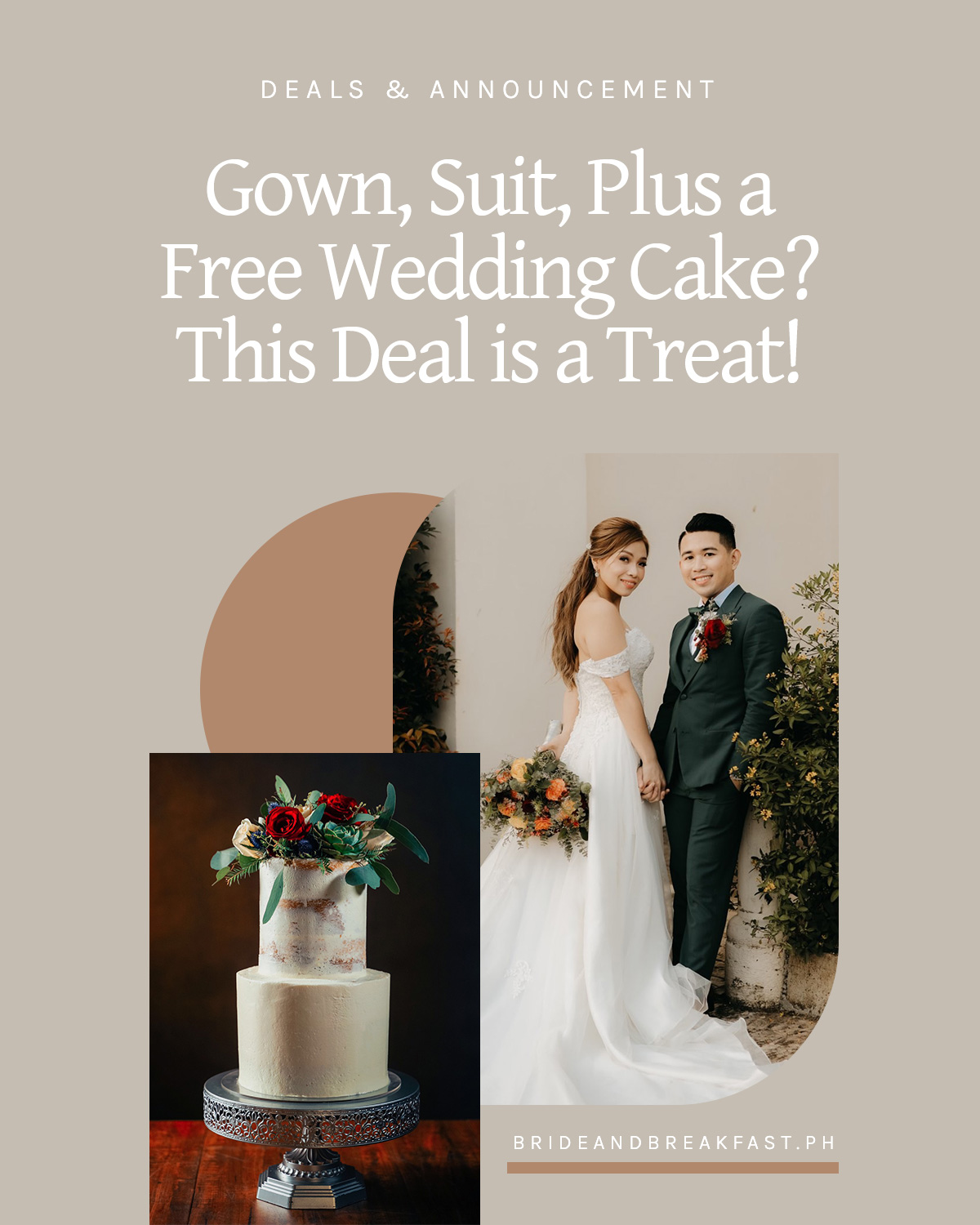 Gown, Suit, Plus a Free Wedding Cake? This Deal is a Treat!