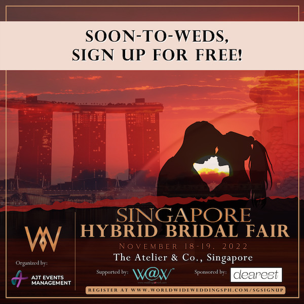Singapore Hybrid Bridal Fair November 18 to 19, 2022 at the Atelier and Co Singapore