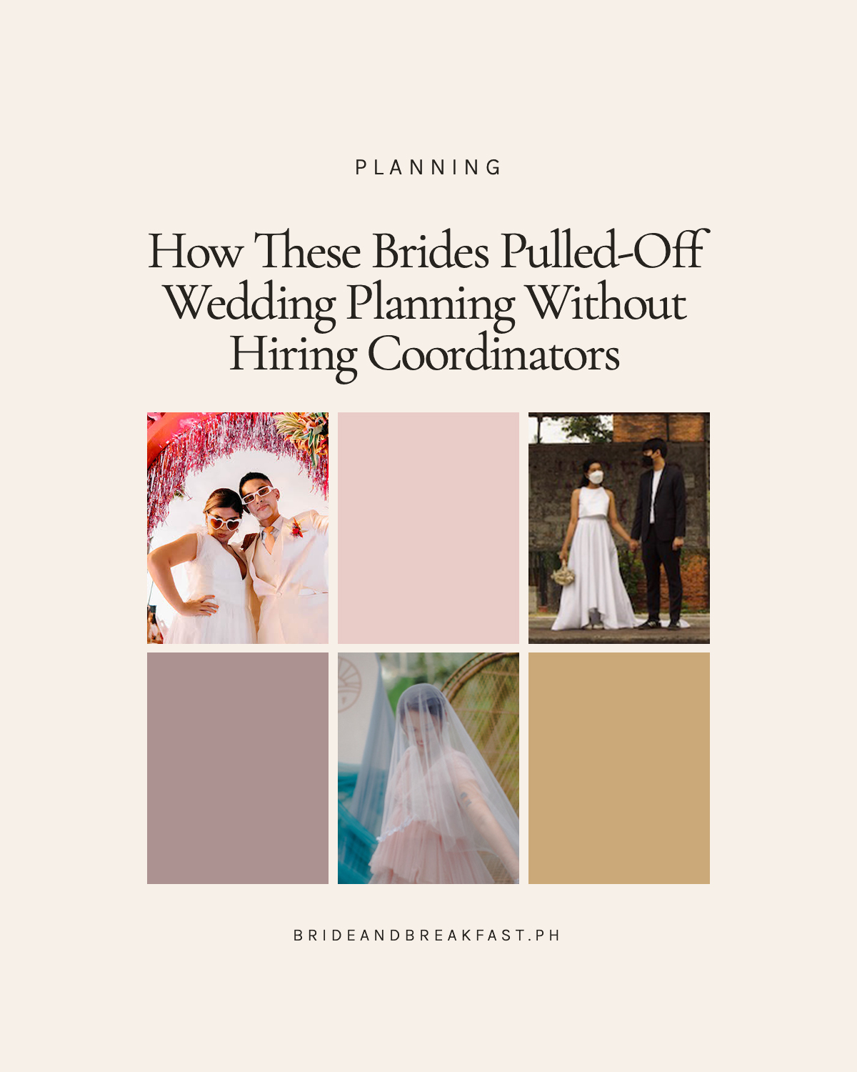How These Brides Pulled-Off Wedding Planning Without Hiring Coordinators