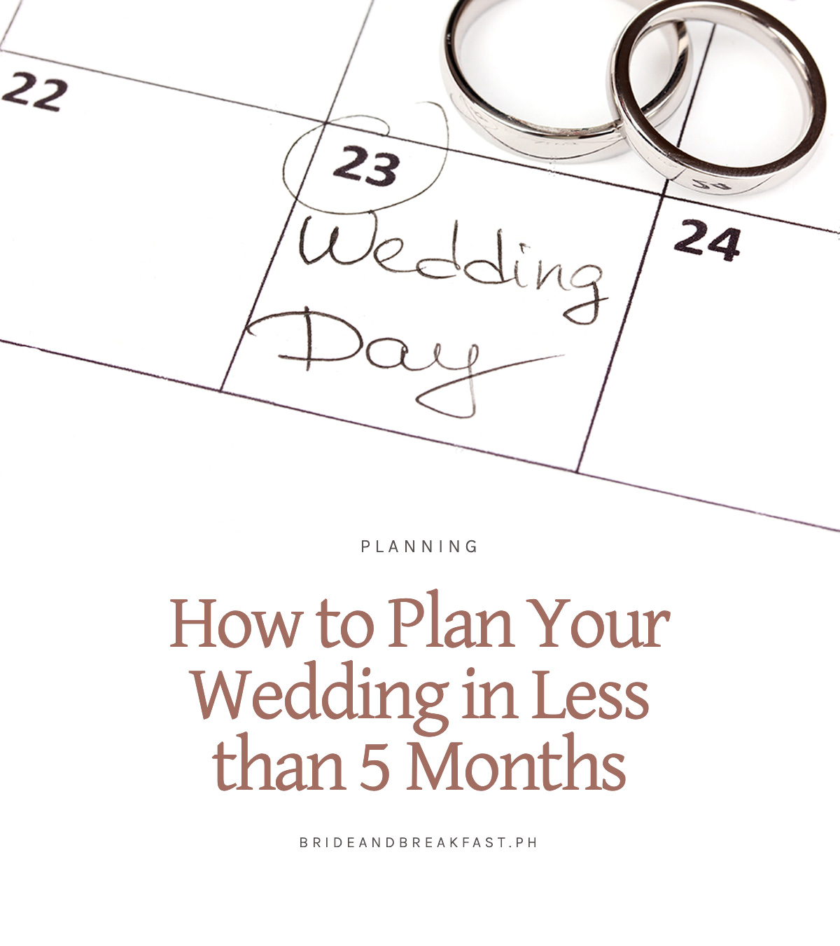 How to Plan Your Wedding in Less than 5 Months