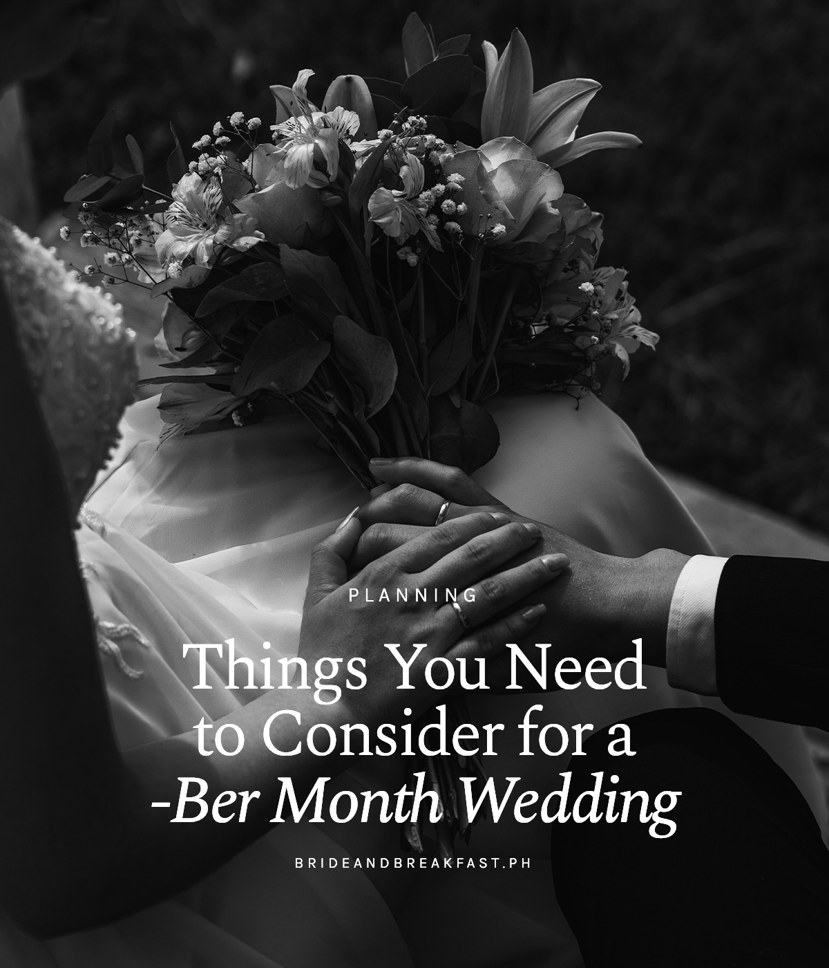 Things You Need to Consider for a -Ber Month Wedding