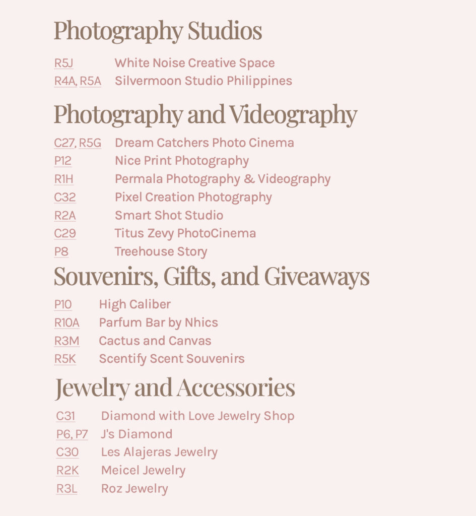 Photography Studios, Photography and Videography, Souvenirs, Gifts, and Giveaways, Jewelry and Accessories