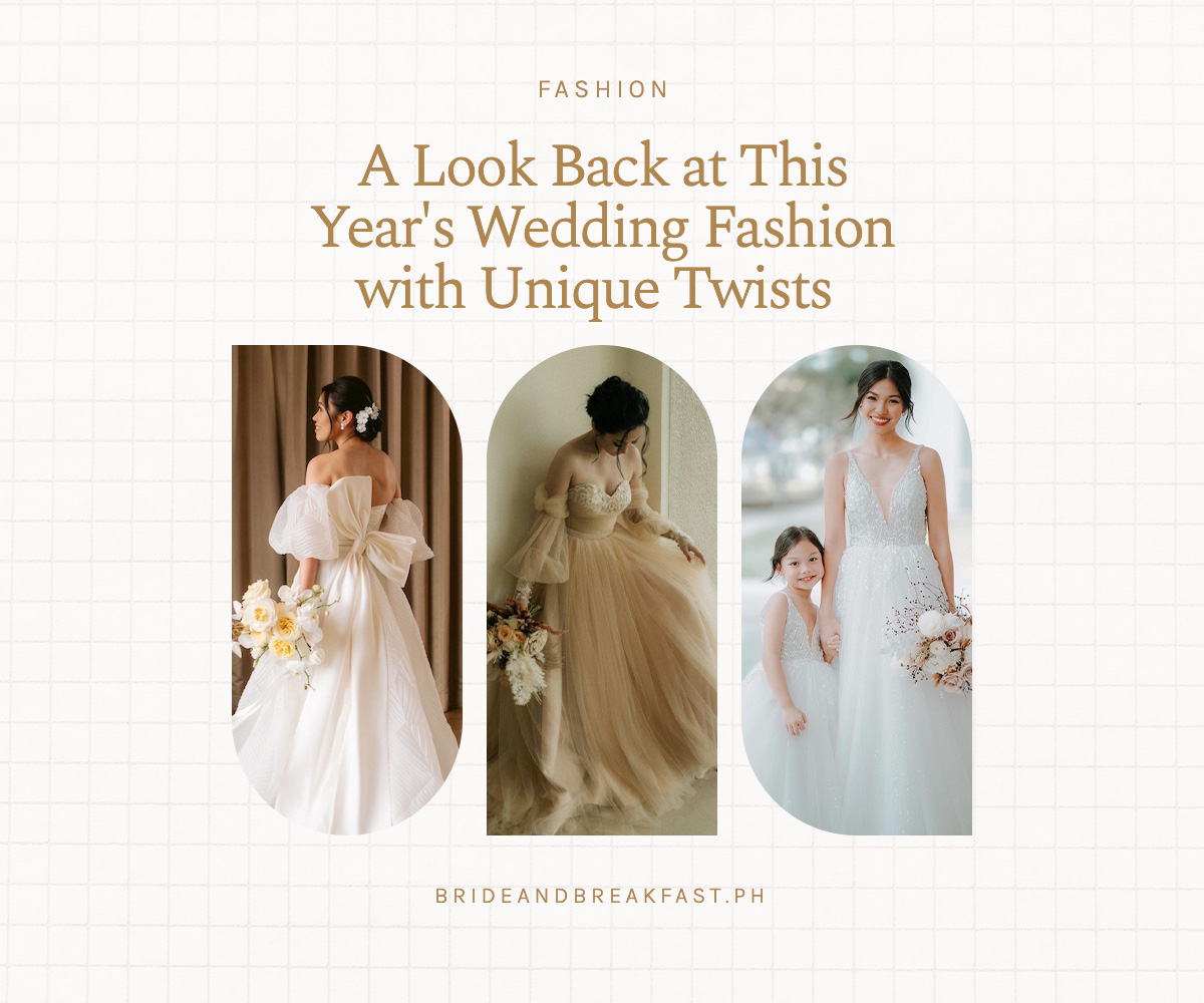 A Look Back at This Year's Wedding Fashion with Unique Twists