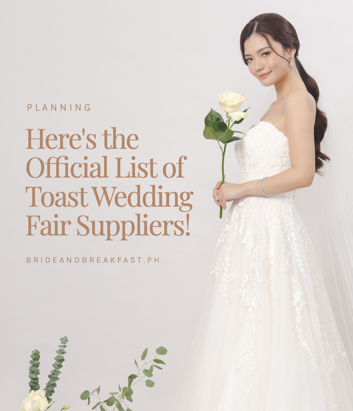 Here's the Official List of Toast Wedding Fair Suppliers 