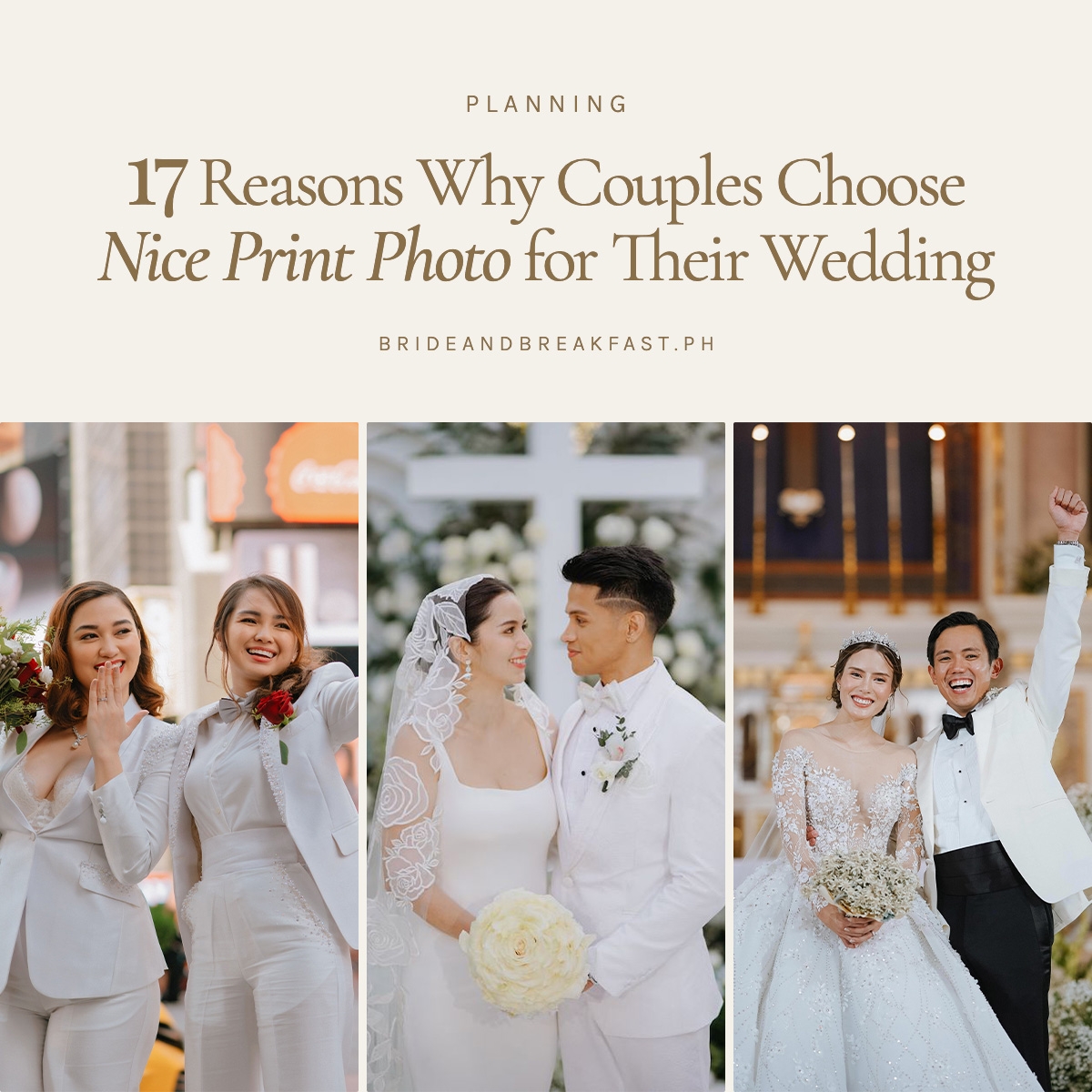 17 Reasons Why Couples Choose Nice Print Photo for Their Wedding