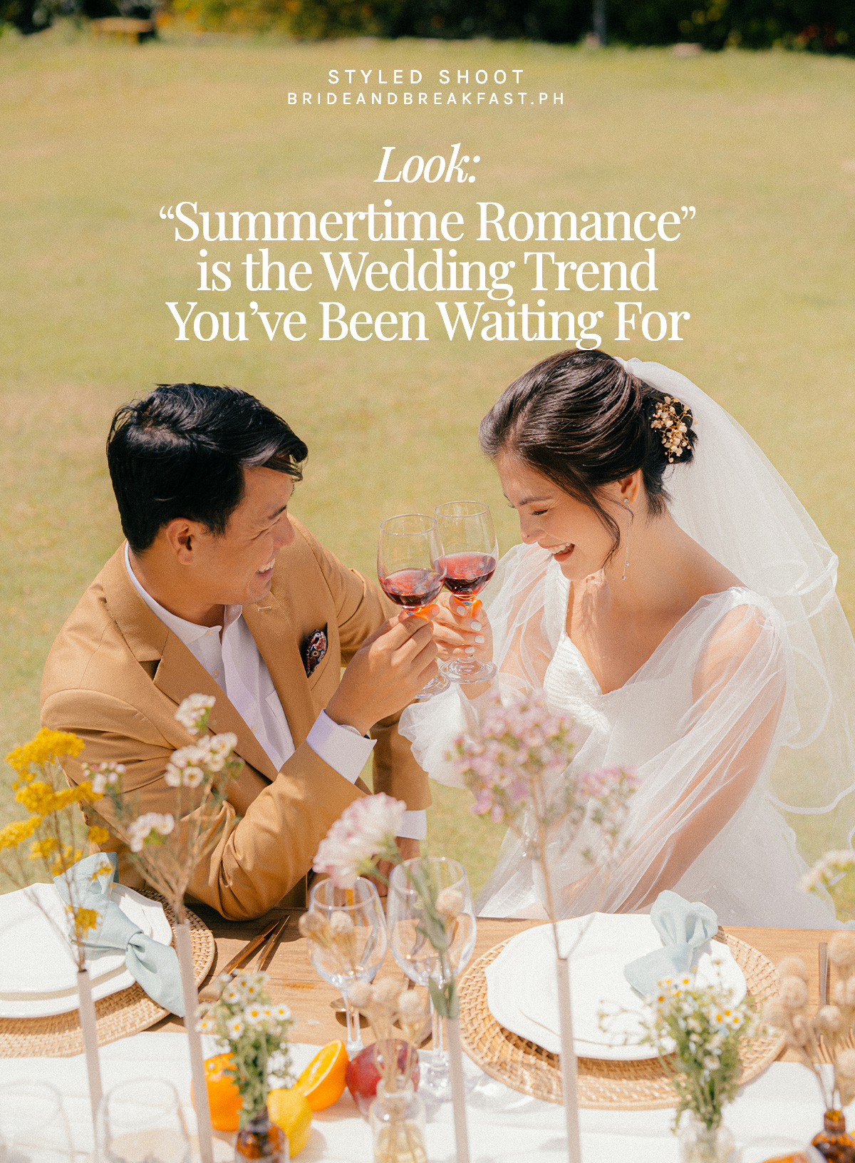 Look: Summertime Romance is the Wedding Trend You've Been Waiting For