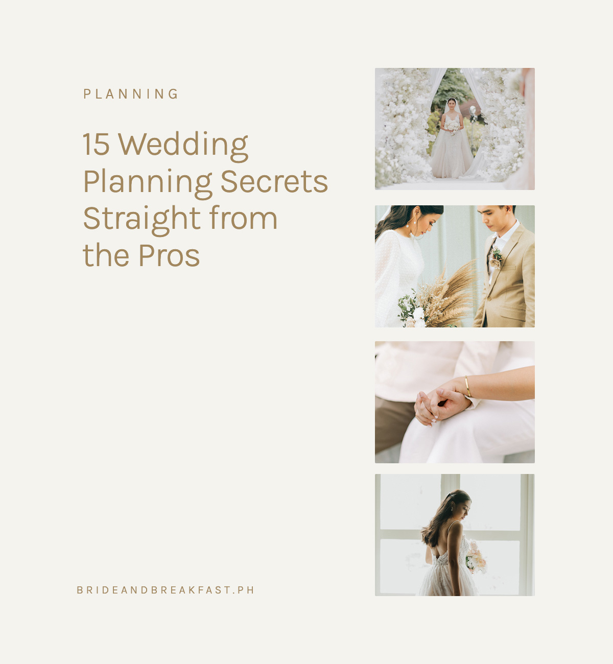 15 Wedding Planning Secrets Straight from the Pros