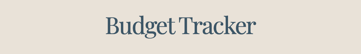 Budget Tracker