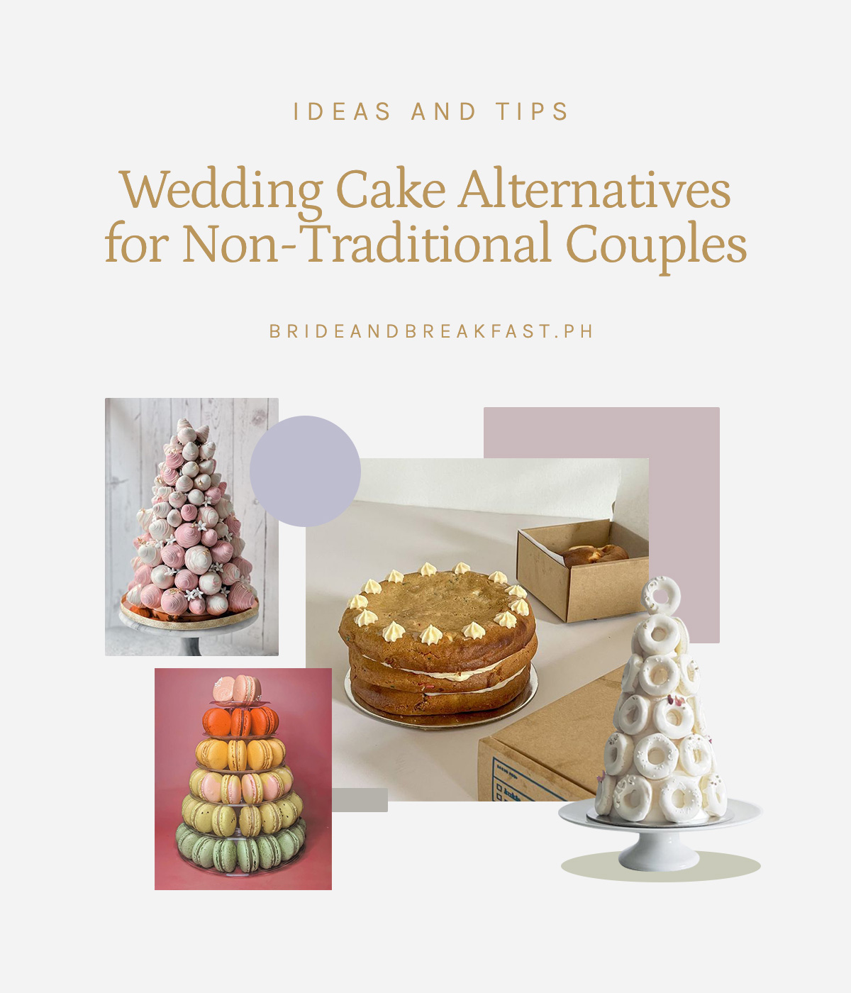 Wedding Cake Alternatives for Non-Traditional Couples