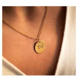 18k Round Pendant