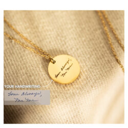 Personalized 18k Round Pendant