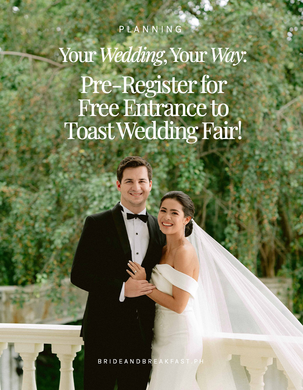 Your Wedding, Your Way: Pre-Register for Free Entrance to Toast Wedding Fair