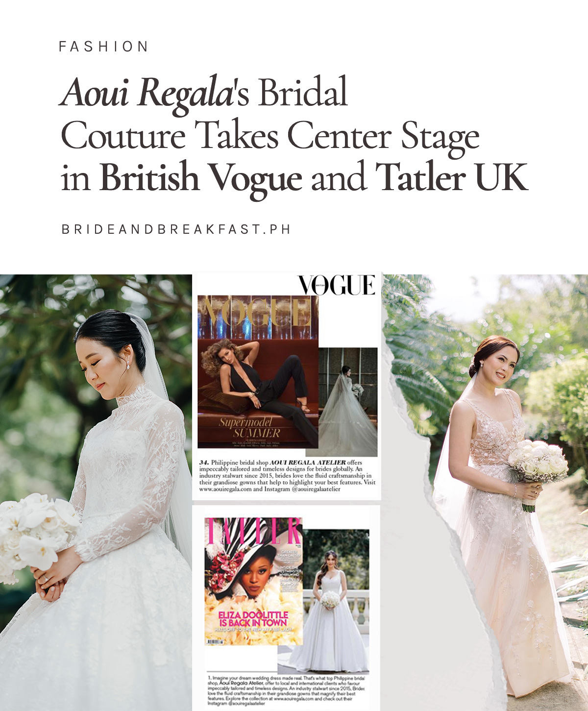 Aoui Regala's Bridal Couture Takes Center Stage in British Vogue and Tatler UK 
