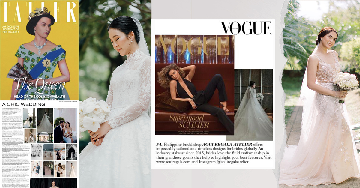 Aoui Regala's Bridal Couture Takes Center Stage in British Vogue and Tatler UK