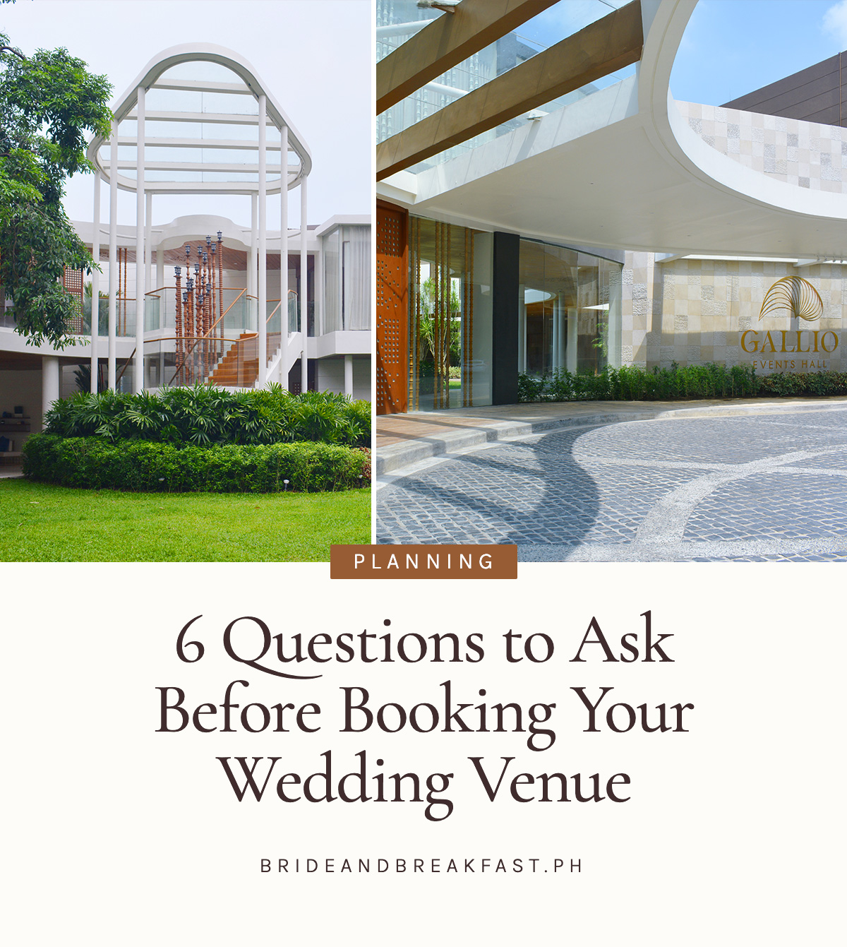 6 Questions to Ask Before Booking Your Wedding Venue