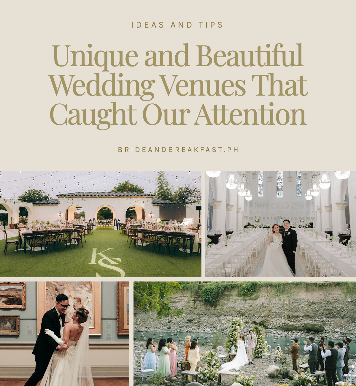 Unique and Beautiful Wedding Venues That Caught Our Attention