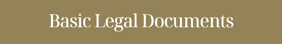 Basic Legal Documents