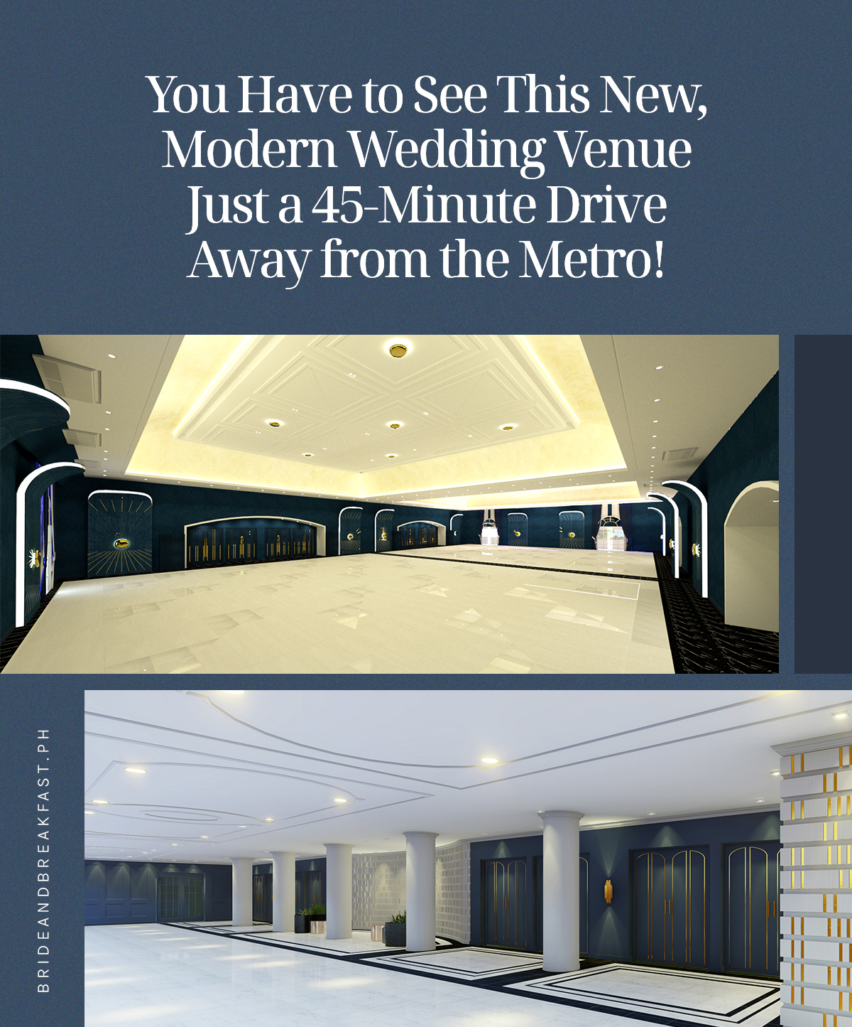You Have to See This New, Modern Wedding Venue Just a 45-Minute Drive Away from the Metro! 
