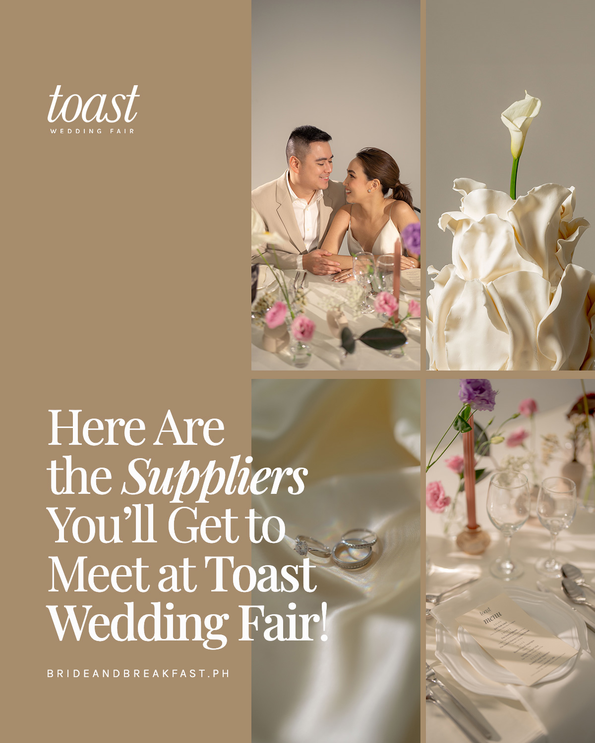 Here Are the Suppliers You'll Get to Meet at Toast Wedding Fair 