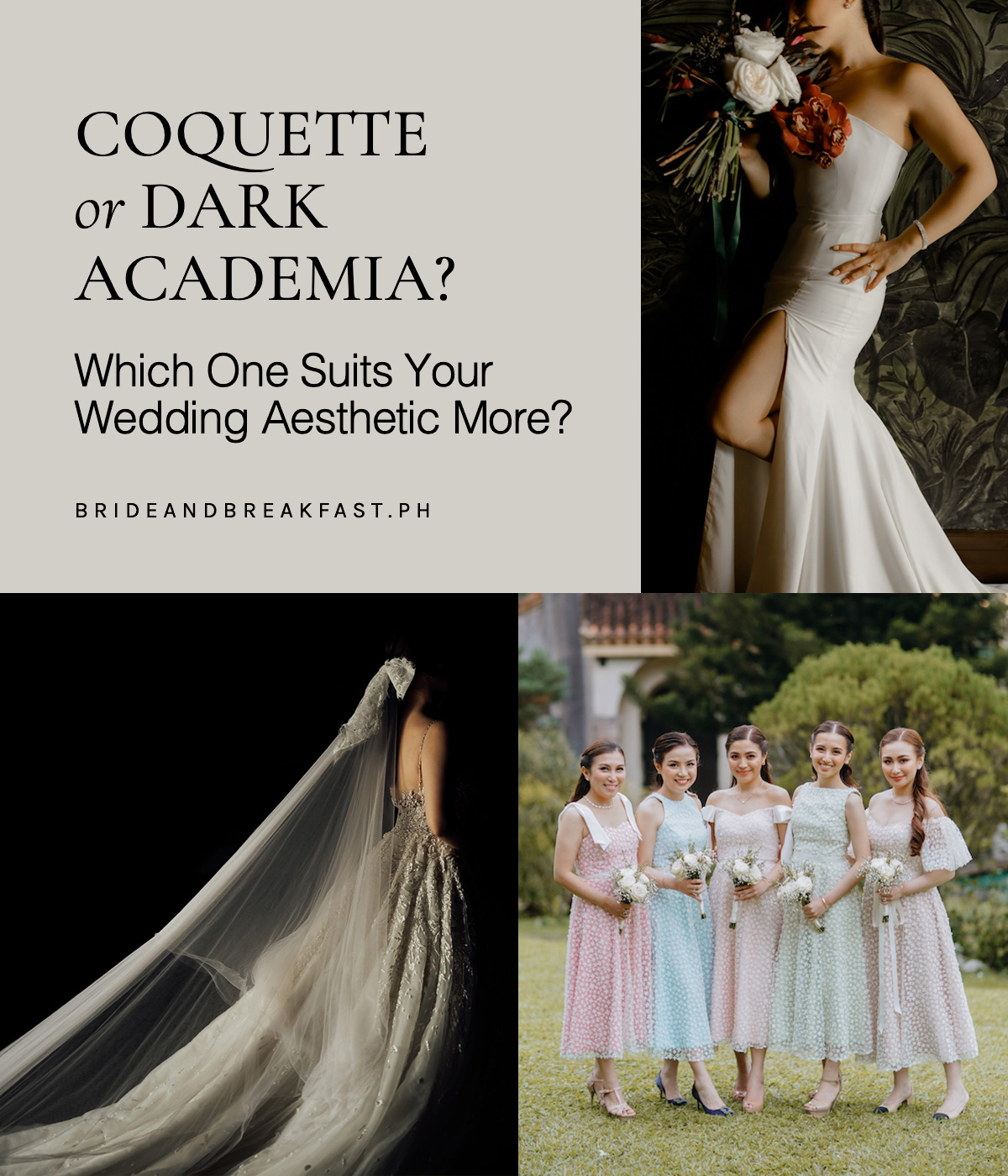 Coquette or Dark Academia: Which One Suits Your Wedding Aesthetic More?