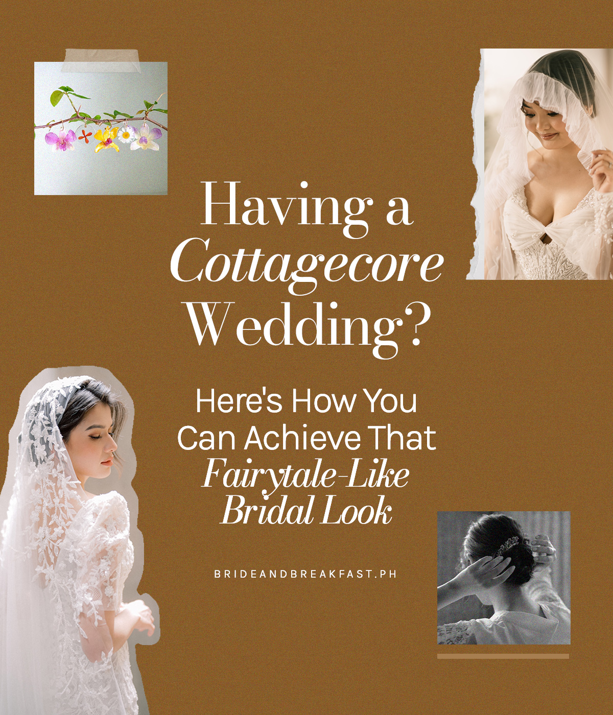 Having a Cottagecore Wedding? Here's How You Can Achieve That Fairytale-Like Bridal Look