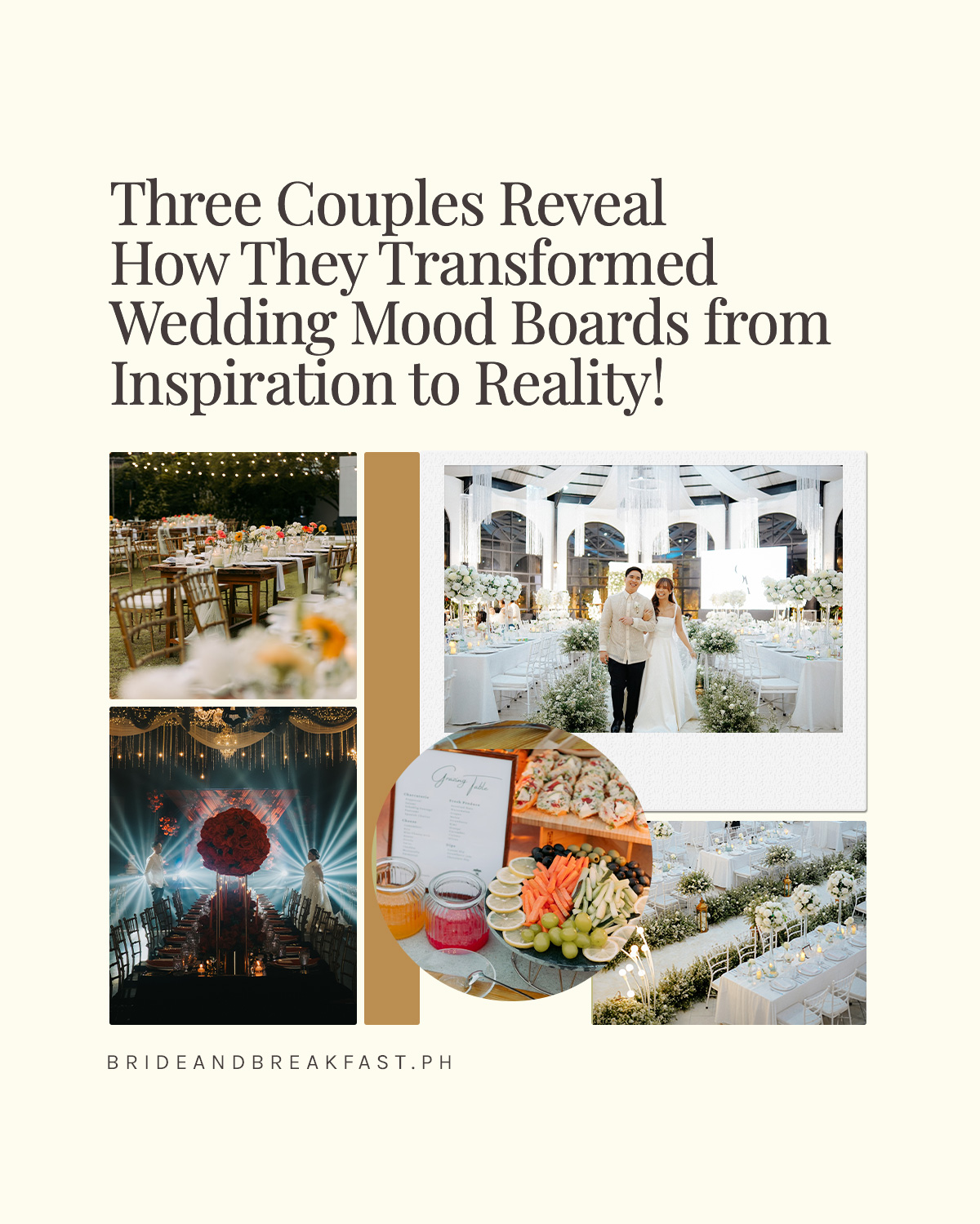Three Couples Reveal How They Transformed Wedding Mood Boards from Inspiration to Reality