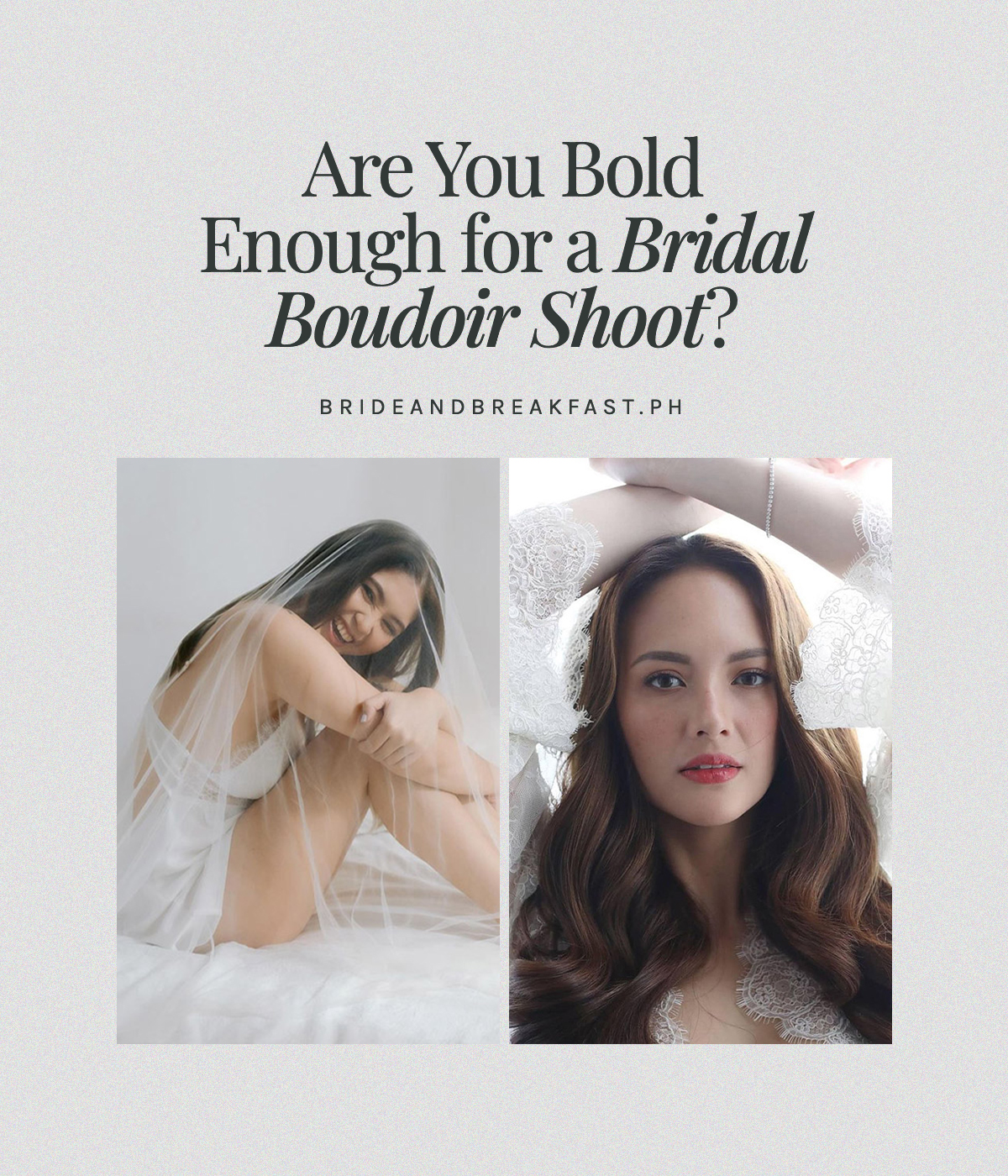 Are You Bold Enough for a Bridal Boudoir Shoot?