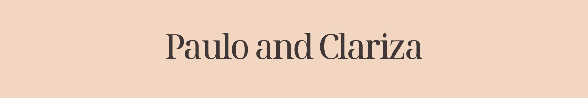 Paulo and Clariza