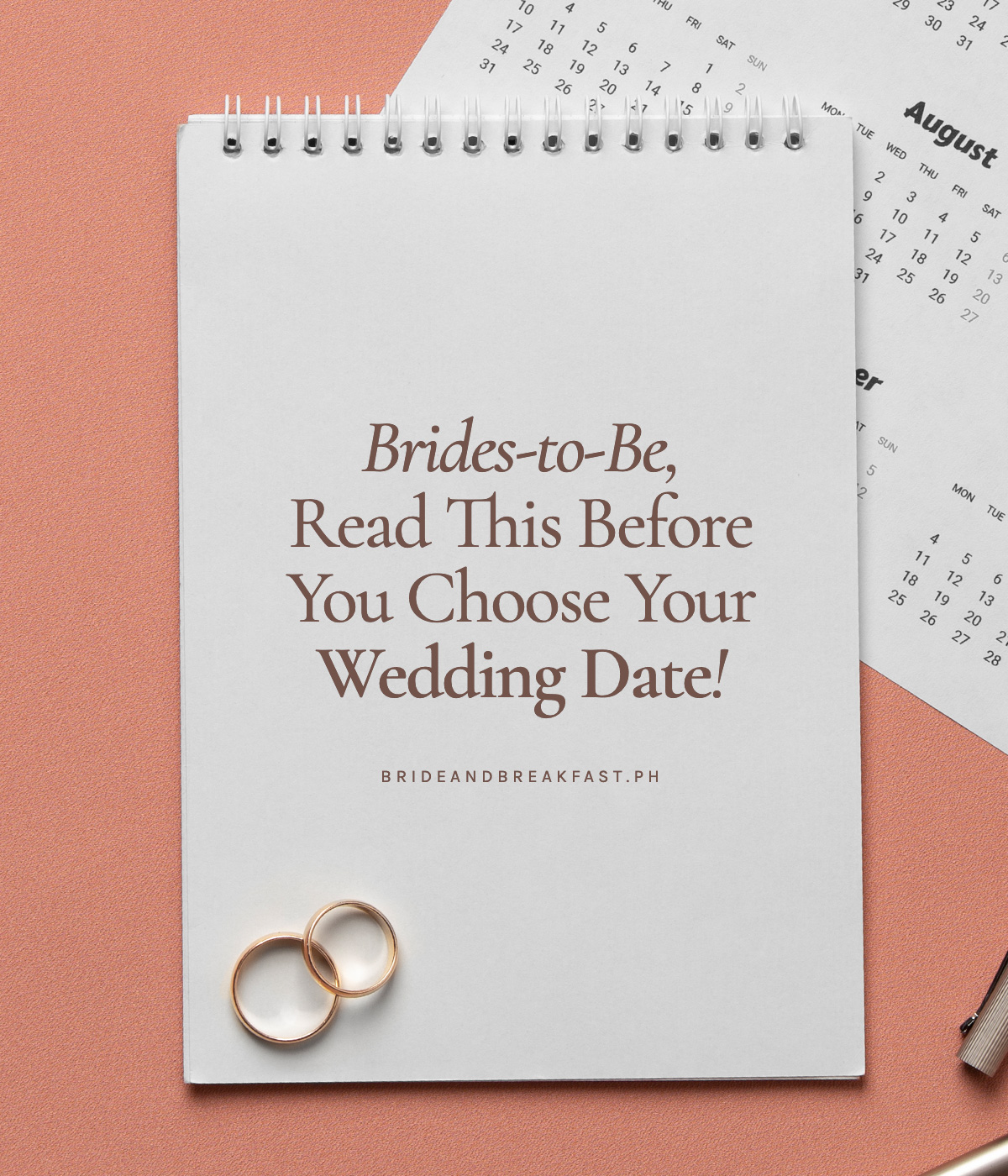 Brides to be, read this before you choose your wedding date 