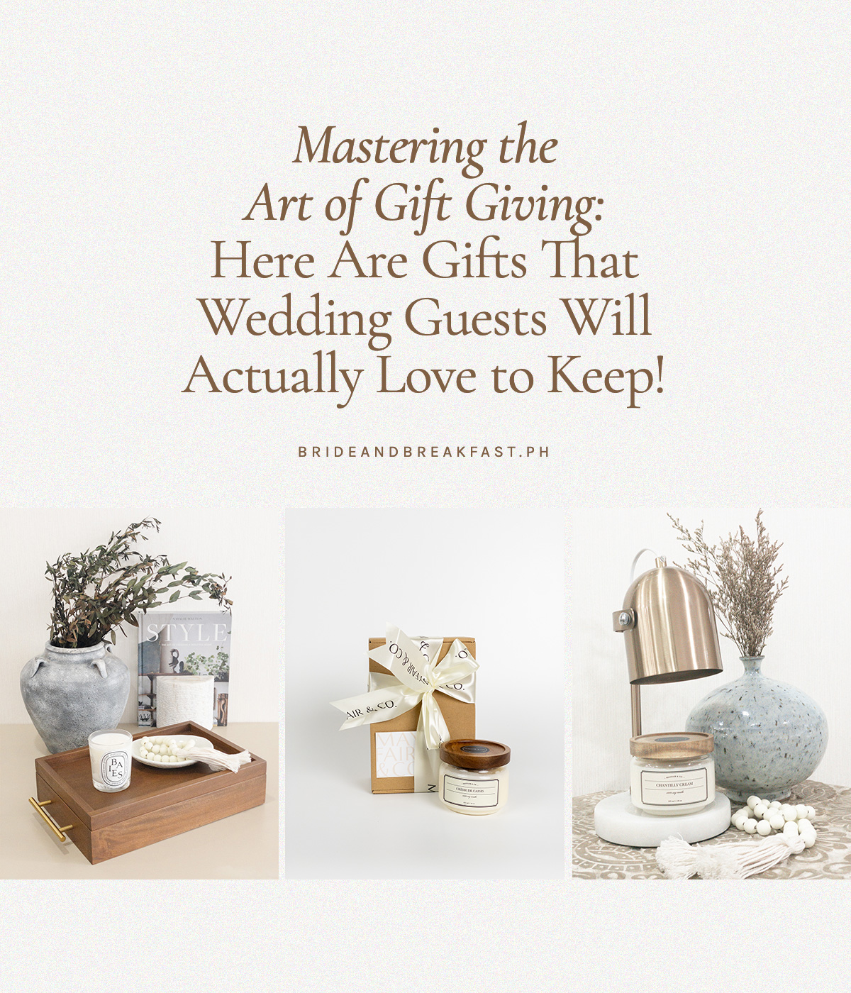 Mastering the Art of Gift Giving: Here Are Gifts That Wedding Guests Will Actually Love to Keep!