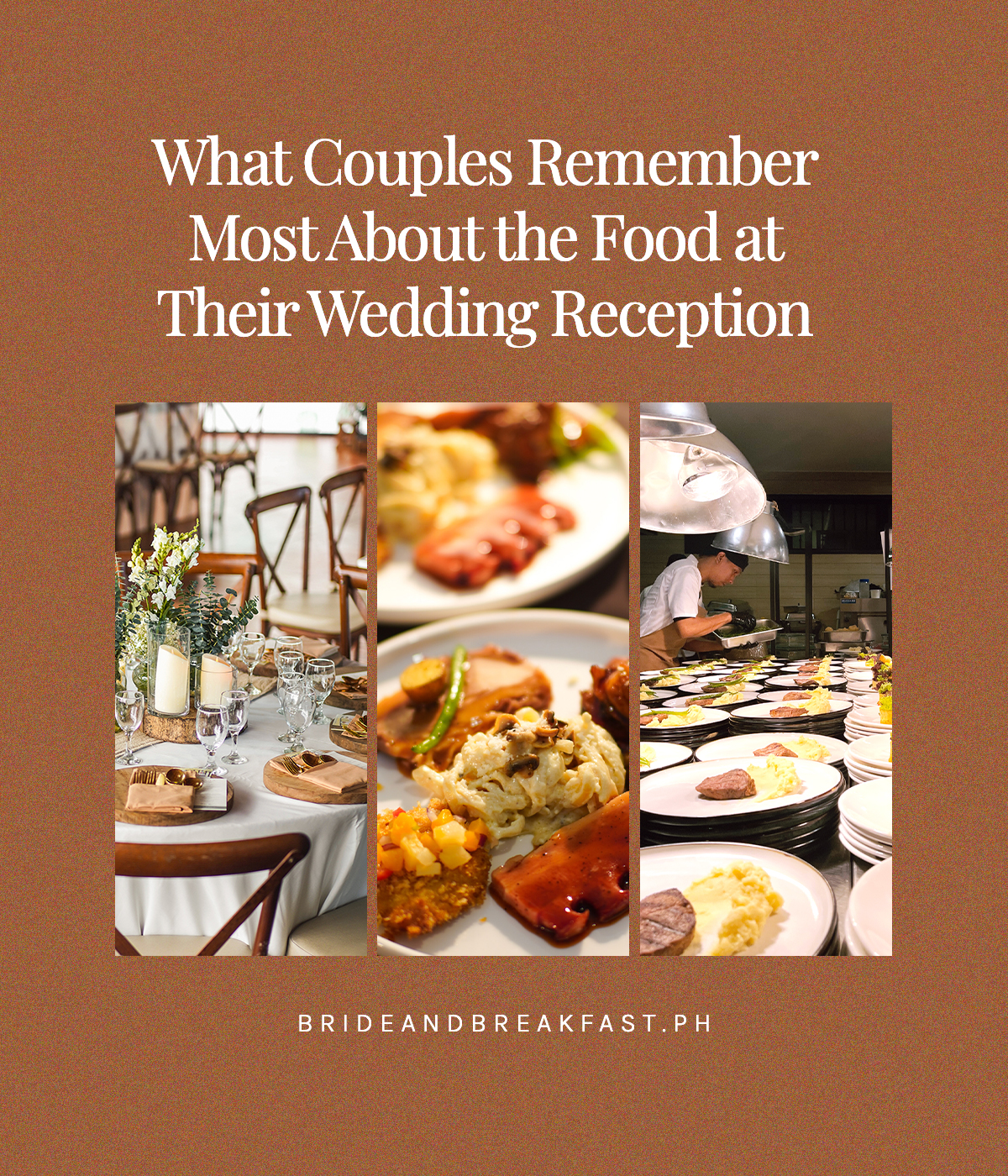 What Couples Remember Most About the Food at Their Wedding Reception