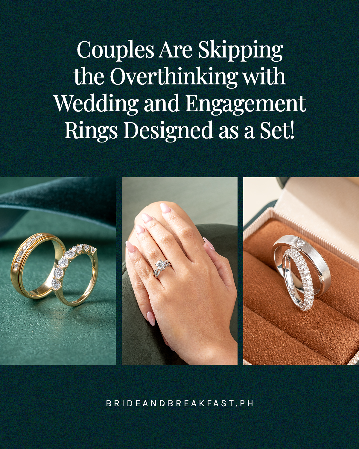 Couples Are Skipping the Overthinking with Wedding and Engagement Rings Designed as a Set!